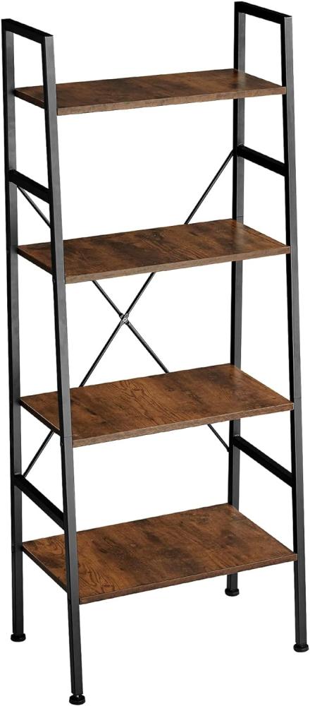 Leiterregal Newcastle 57,5 x 35,5 x 139cm - Industrial dunkelbraun Bild 1