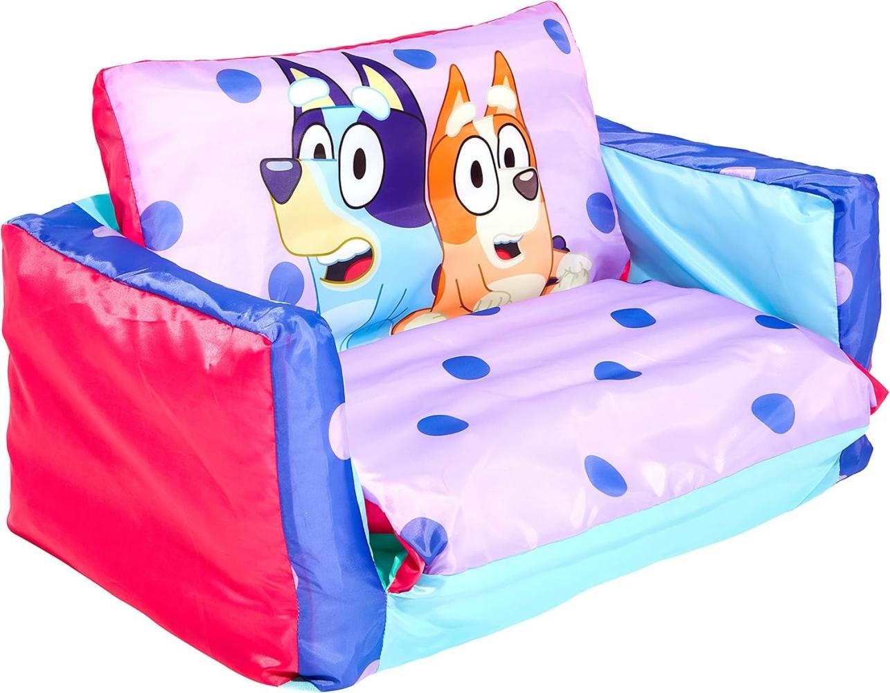 Bluey 2 in 1 Inflatable Flip Out Mini Sofa Bild 1