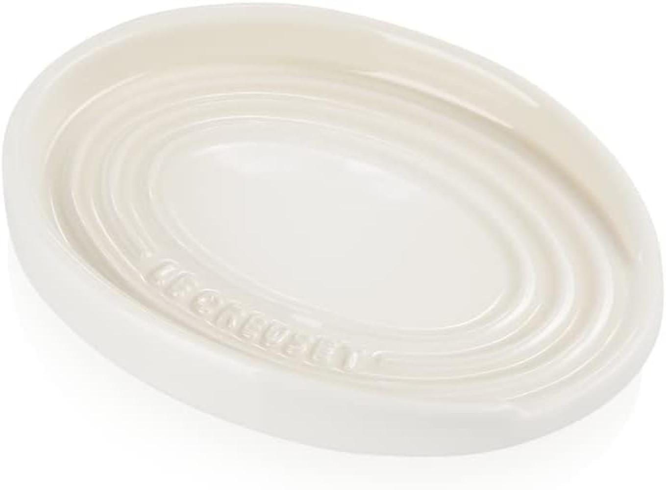 Le Creuset ovale Löffelablage aus Steinzeug, Meringue, 71507157160099 Bild 1