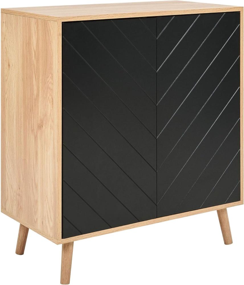 Sideboard BRISTOW 84 cm Schwarz Bild 1