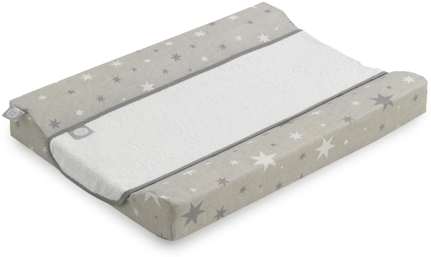 Funny Baby 608650 Wickelauflage Stars, 48x70 cm, grau Bild 1