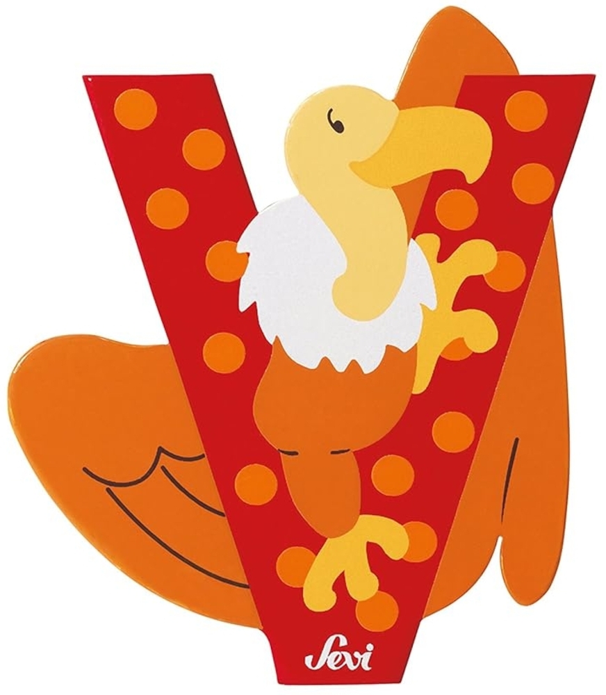 Sevi Wooden Letter V Clown (81758) Bild 1
