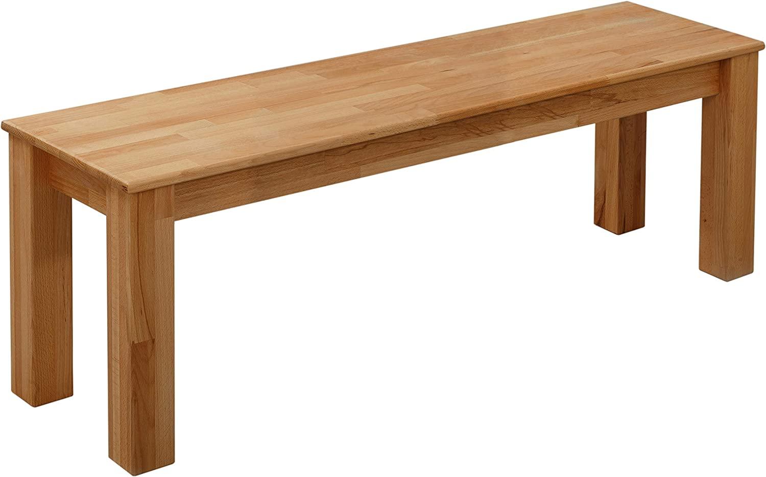 Krok Wood Sitzbank aus Massivholz in Buche (Bonn 140x35x45 cm) Bild 1