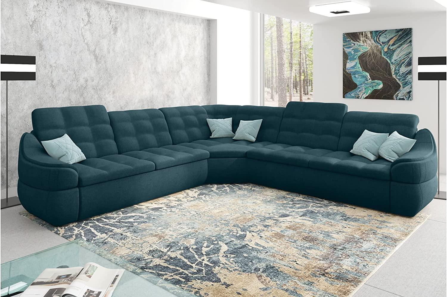 Stylefy Alisa Ecksofa Strukturstoff INARI Türkis Bild 1