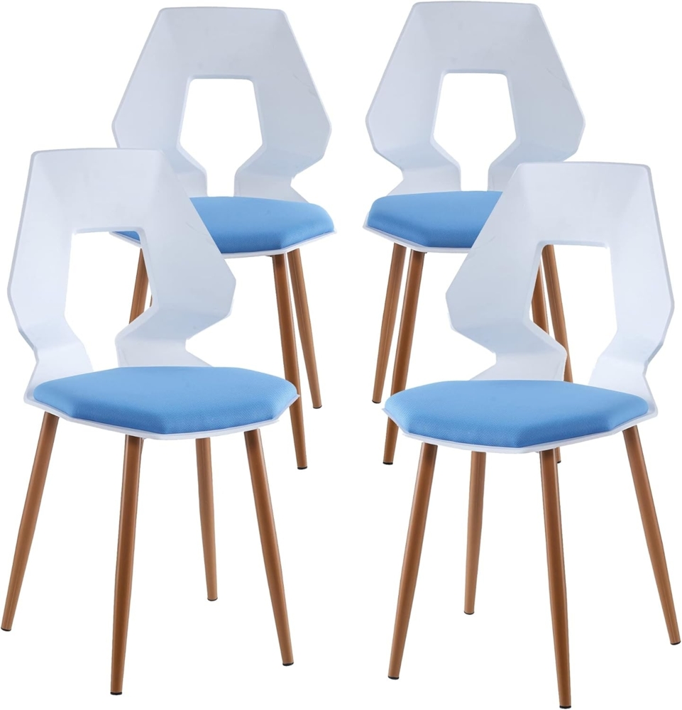 TRISENS Esszimmerstuhl Dorian (2er oder 4er Set, 4 St), Essstuhl aus stabiler Hartplastik Küchenstuhl in futuristischer Optik Bild 1