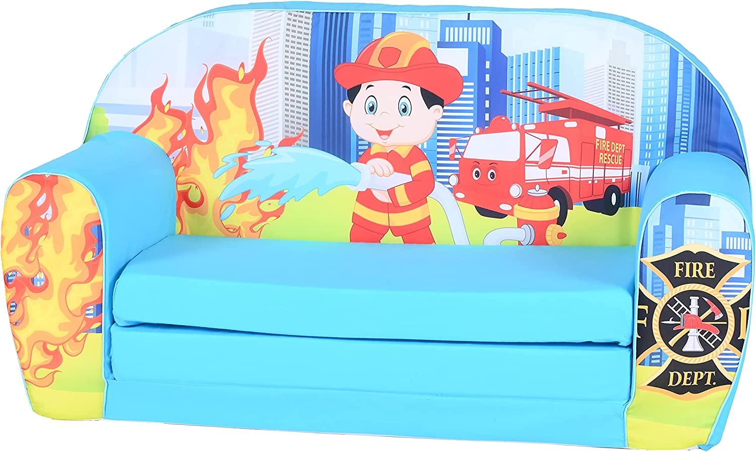 Knorrtoys 'Paul Firestation' Kindersofa blau Bild 1