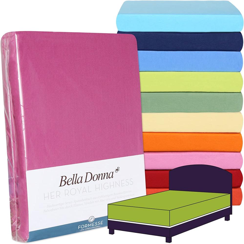 Formesse Bella Donna Boxspring Spannbettlaken Alto | 180x200 - 200x220 cm | petrol Bild 1