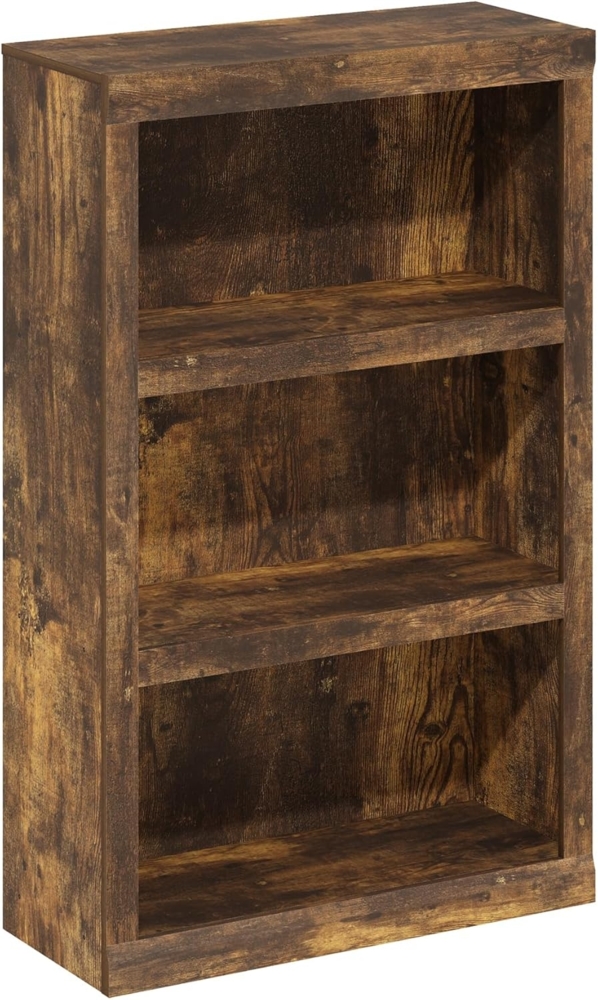 Furinno Rail 3-stufiges Bücherregal mit offenem Regal, Bernstein Kiefer Bild 1