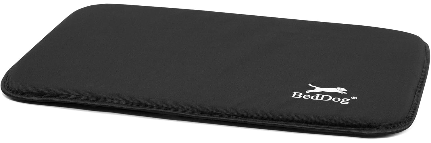 BedDog Hundematte CORA - Komfortables Hundekissen aus Cordura, langlebige Haustier-Unterlage, großes Hundebett, S-XXL BLACK (schwarz), M Bild 1