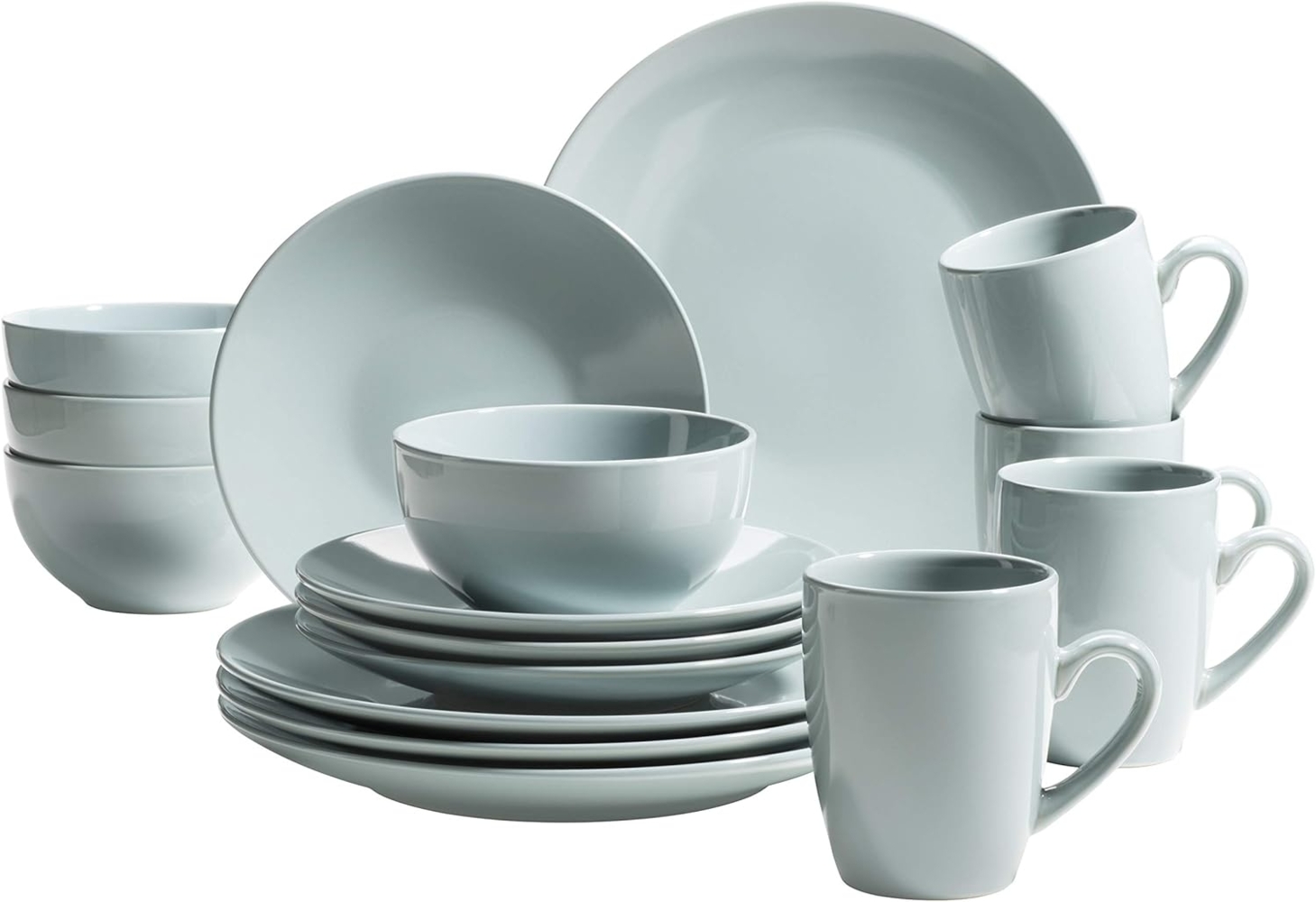 Mäser 931913 Kombiservice Pastell Selection für 4 Personen, Steinzeug (1 Set, 16-teilig) Bild 1