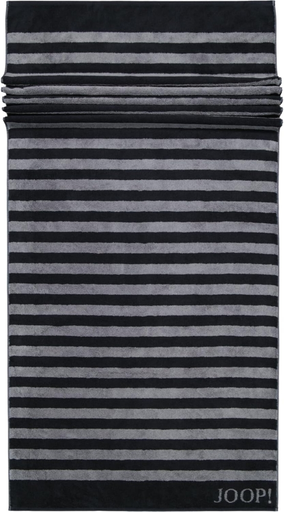 JOOP! Handtücher JOOP! Saunatuch Classic Stripes 1610, 90 Schwarz/Anthrazit, Baumwolle (1-St) Bild 1