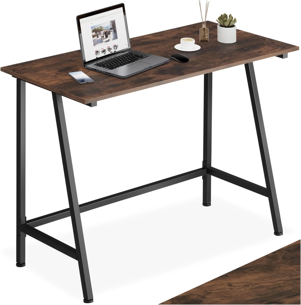 tectake Schreibtisch Newton (1-St, 1 tlg), Handlicher Schreibtisch in typischer Industrie-Optik Bild 1