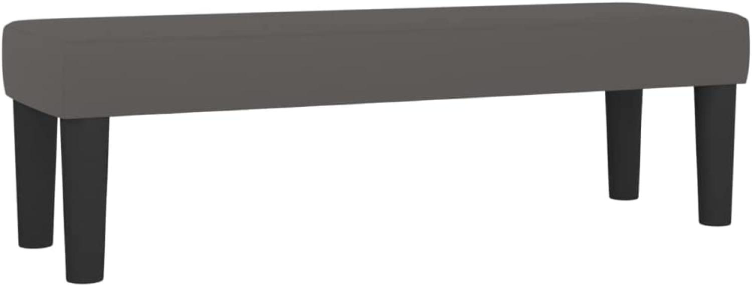vidaXL Sitzbank Grau 100x30x30 cm Kunstleder 346664 Bild 1