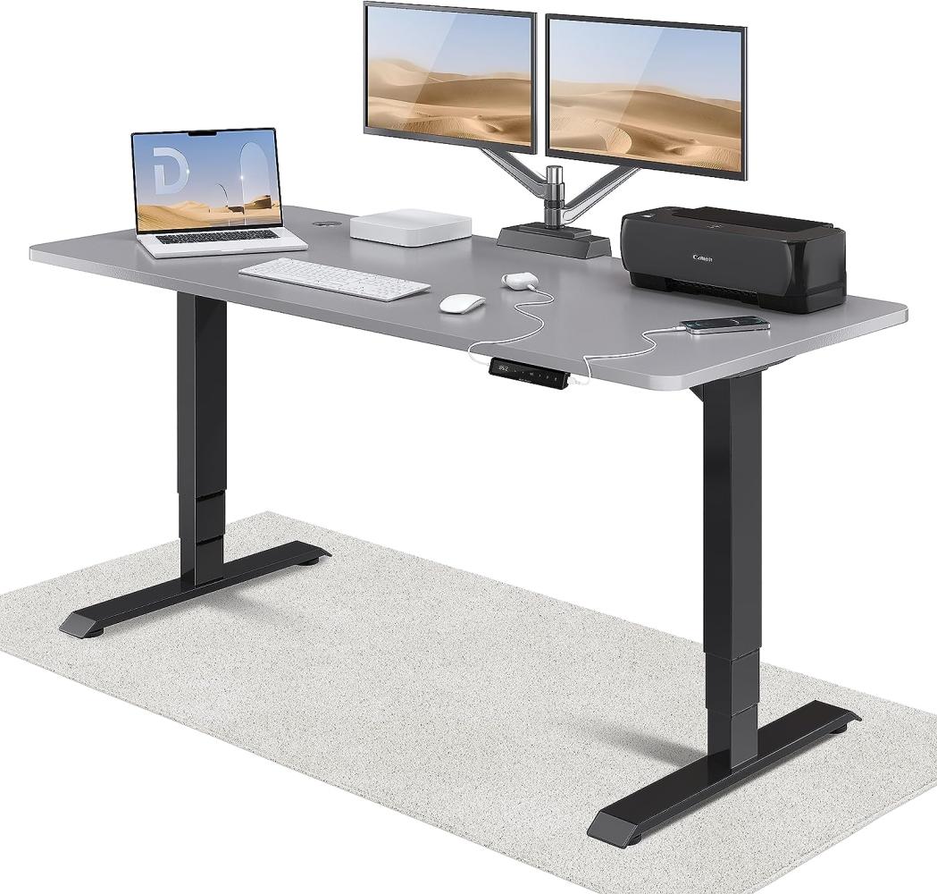 Höhenverstellbarer Schreibtisch (180 x 80 cm) - Schreibtisch Höhenverstellbar Elektrisch mit Flüsterleisem Dual-Motor & Touchscreen - Hohe Tragfähigkeit - Stehtisch von Desktronic Bild 1