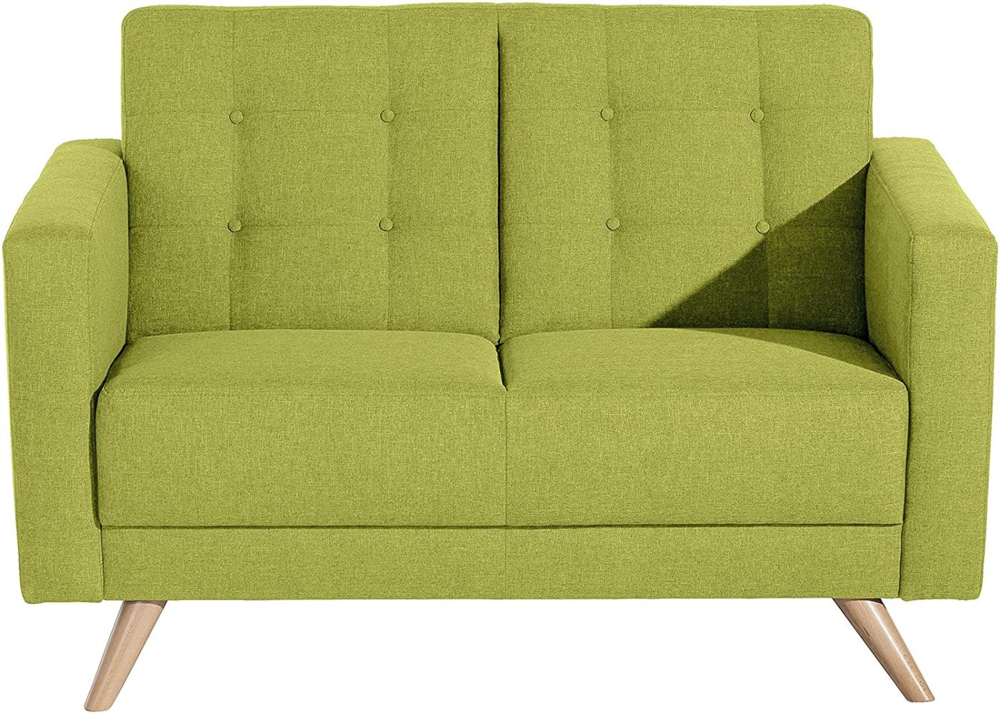 Julian Sofa 2-Sitzer Flachgewebe Apfel Buche Natur Bild 1