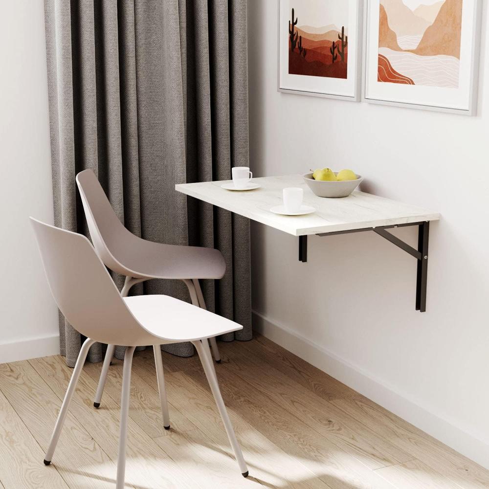 mikon 65x65 | Wandklapptisch Klapptisch Wandtisch Küchentisch Schreibtisch Kindertisch | Weiss Craft Bild 1