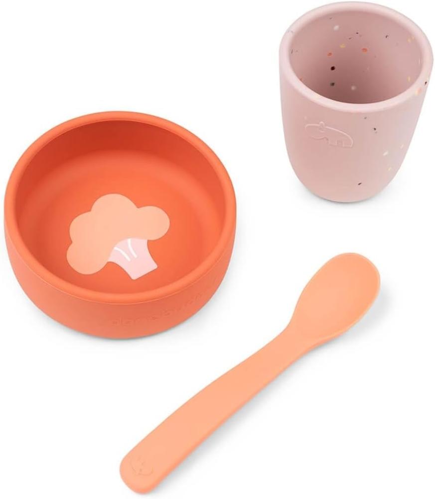 Done by Deer First Meal Set – Papaya Orange Bild 1