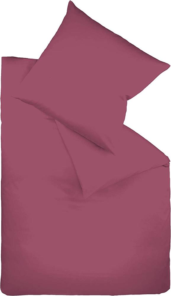 Fleuresse Mako-Satin-Bettwäsche colours himbeere 5015 155x220 Bild 1