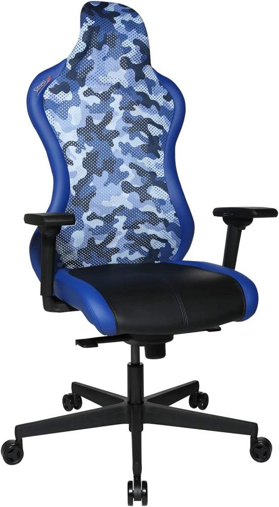 Topstar Sitness RS Sport Plus Bürodrehstuhl, Gamingstuhl, Kunstleder, blau Bild 1