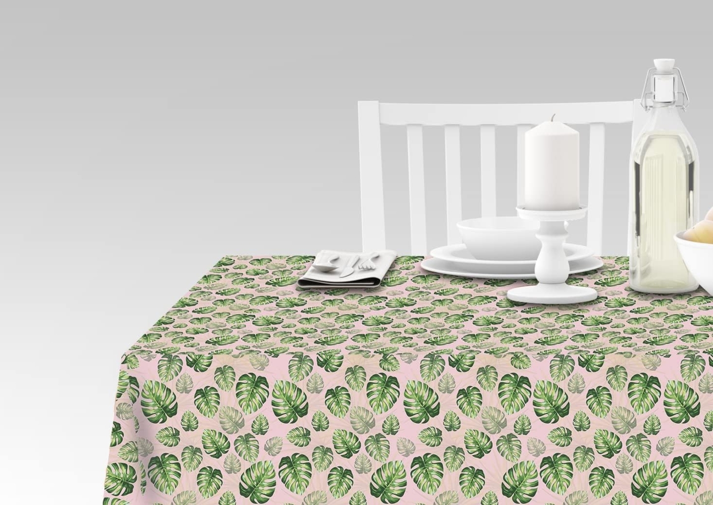 Doge Milano Tischdecke mit Digitaldruck, 100% Made in Italy Rutschfeste Tischdecke für Esszimmer, waschbar und schmutzabweisend, Modell Ratnapura, 140x240 cm Bild 1