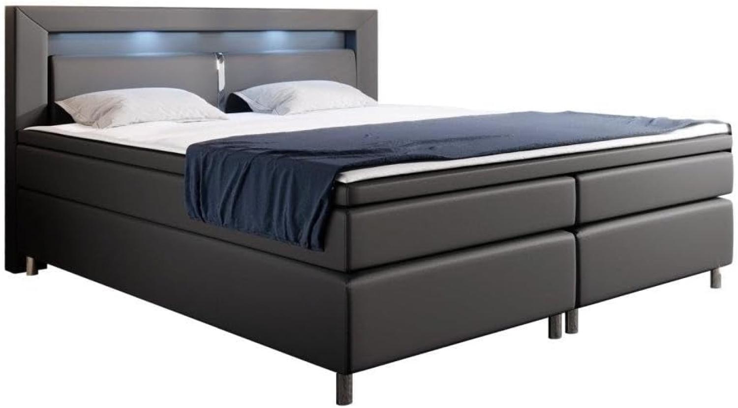 Boxspringbett Hotelbett Hypnos mit LED 120x200 H2 Grau Bild 1