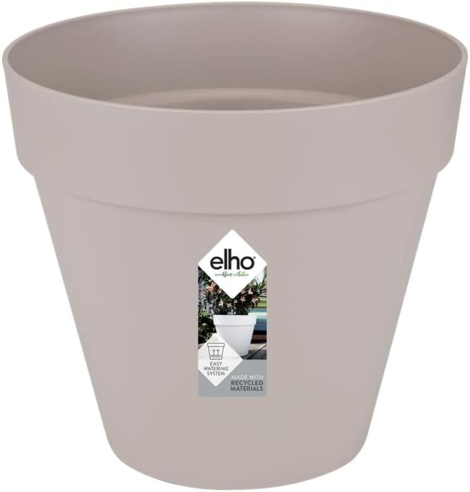 Elho Loft Urban Rund 20 - Blumentopf - Warmes Grau - Draußen - Ø 19. 6 x H 17. 7 cm Bild 1