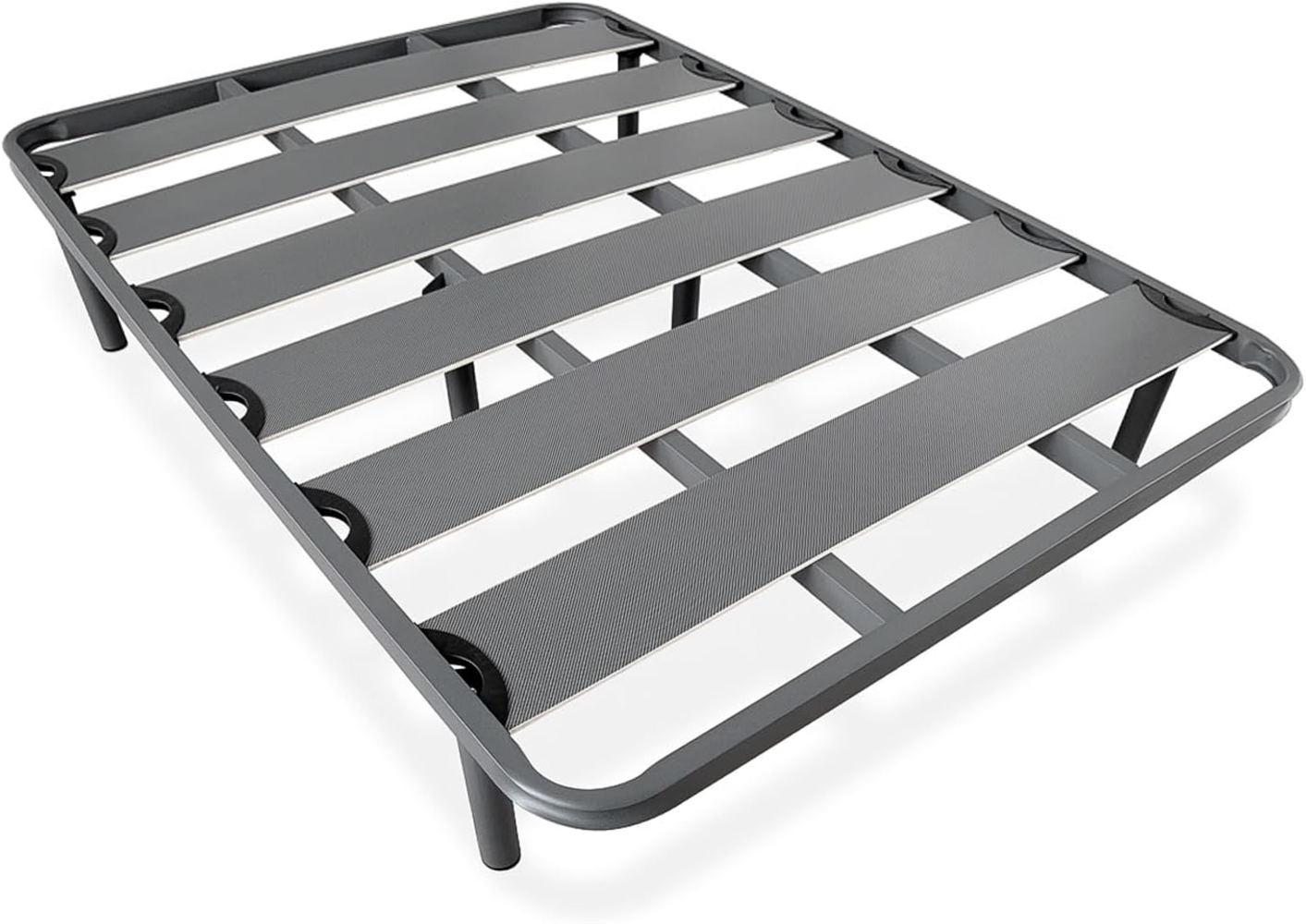 Homey Verstärkter Lattenrost mit Breiten Lamellen, geräuschhemmend, Struktur 40x30 mm mit Schraubfüßen, stark und robust, 160x190 cm Bild 1