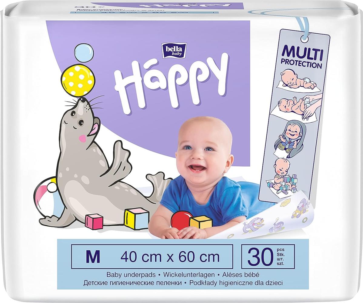 bella baby Happy Wickelunterlagen 40x60 cm ideal für unterwegs (2x30 Stück) Bild 1