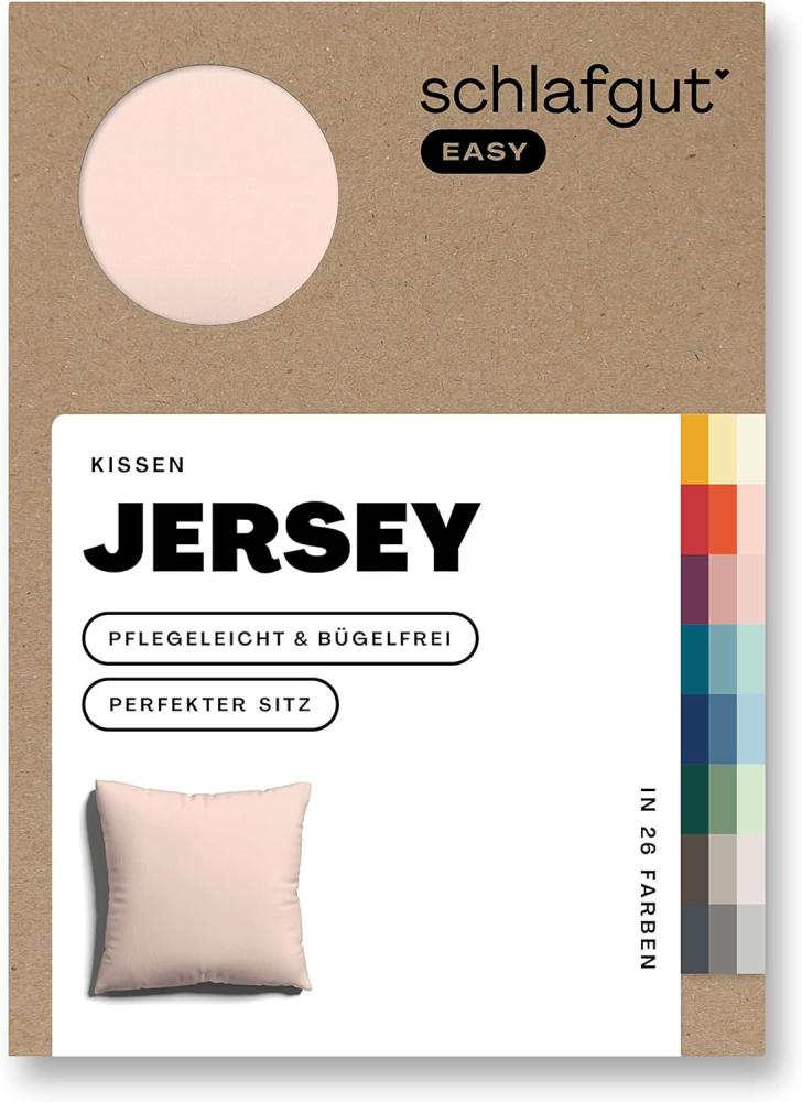 Schlafgut Kissenbezug EASY Jersey, (1 Stück), Kissenhülle mit Reißverschluss, weich und saugfähig, Kissenbezug Bild 1