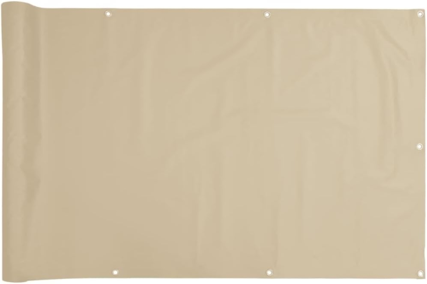 vidaXL Balkonsichtschutz Oxfordgewebe 75x600 cm Beige 42333 Bild 1