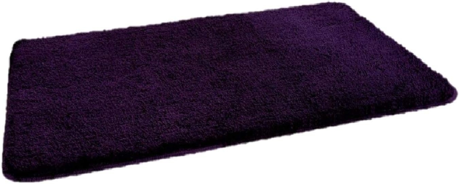 Badteppich Bettvorleger 65x110 cm XL Flausch Grape-Royal Bild 1