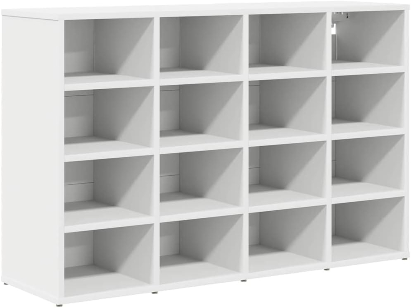 vidaXL Schuhschrank mit Regal Weiß 103 x 30 x 67 cm Holzwerkstoff 808729 Bild 1