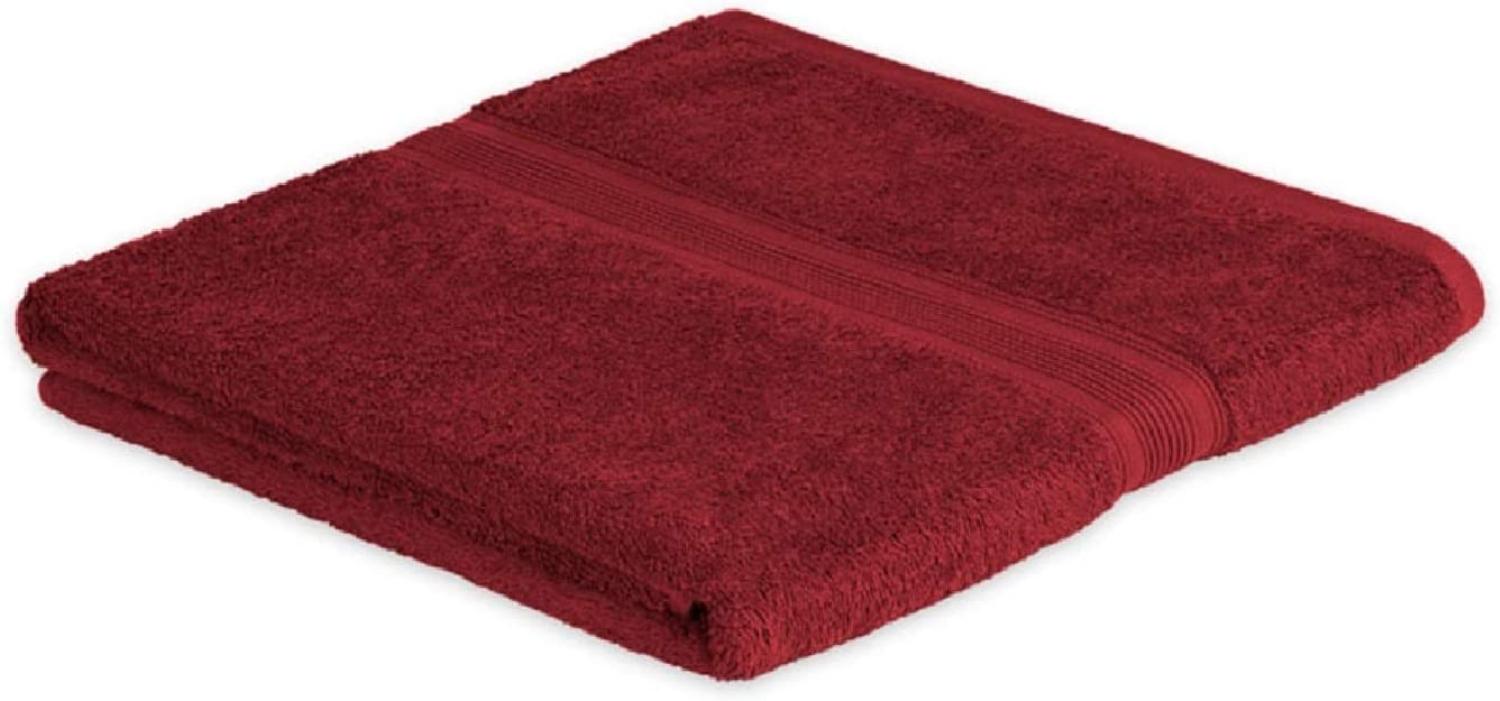 Badetuch Frottier 500 g/m² 100 x 150 cm Bordeaux Bild 1