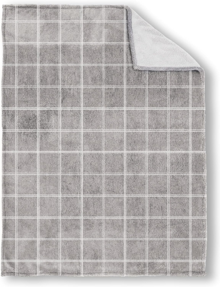 biberna Sherpa Wohndecke SHERPA, grau, 150x200 cm Bild 1
