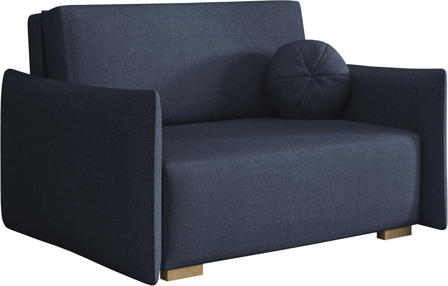 Sofa Viva Glov II mit Schlaffunktion, 2 Sitzer Schlafsofa mit Bettkasten (Farbe: Soul 15) Bild 1