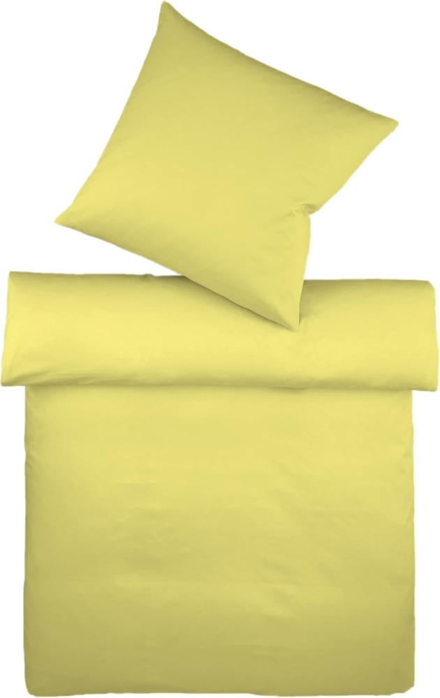Fleuresse Halbleinen-Bettwäsche Provence, 7056 pistazie 155 x 220 cm Bild 1