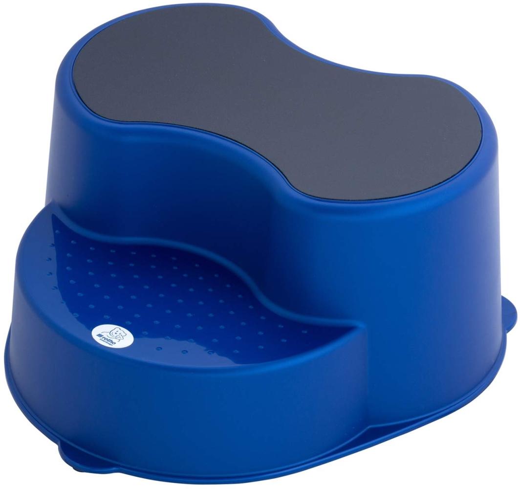 Rotho Babydesign TOP Kinderschemel, Anti-Rutsch-Trittfläche, TOP, Royal Blue Pearl (Dunkelblau), 200050265 Bild 1