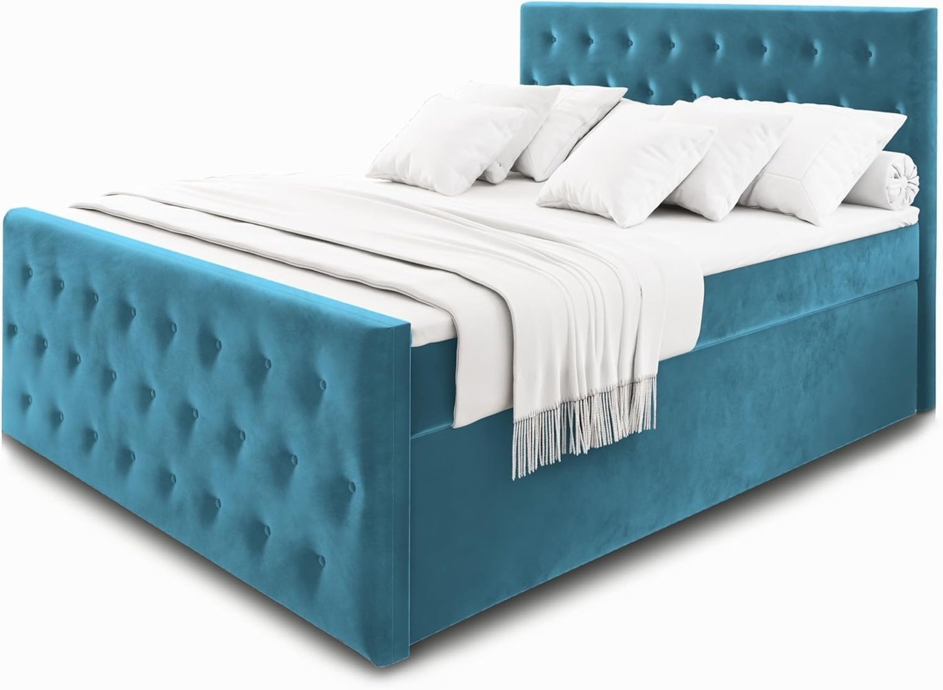 Masseno Boxbett FONDI 180x200 cm mit Bonell Matratze und Topper Bild 1