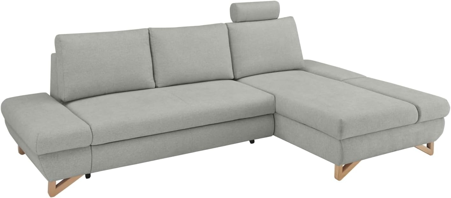 Ecksofa Skalm in grau mit Bettfunktion 284 cm Bild 1