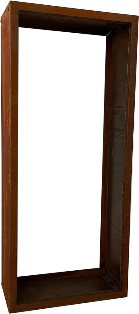 Kaminholzregal Brennholzregal Edelrost 115x50x25 cm Holzregal Rost Cortenstahl Bild 1