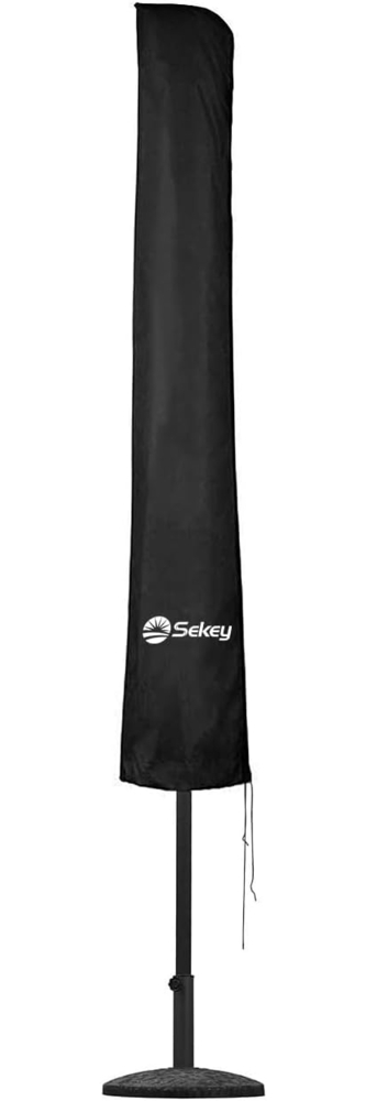 Sekey Sonnenschirm Schutzhülle mit Stab, Abdeckhauben für Ø 350cm / 200x300 cm Gartenschirm , Abdeckung für Marktschirm / Balkonschirm, 100% Polyster wasserdicht Bild 1