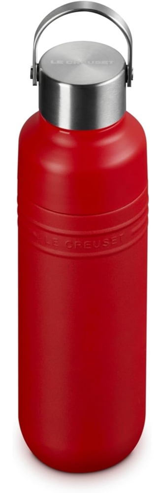 Le Creuset Trinkflasche 500ml Kirschrot Edelstahl - Rot Bild 1