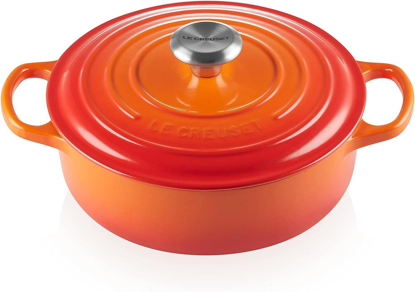 Le Creuset Gourmet-Bräter 24 cm ofenrot Gusseisen - 20 bis 24 cm - Orange Bild 1