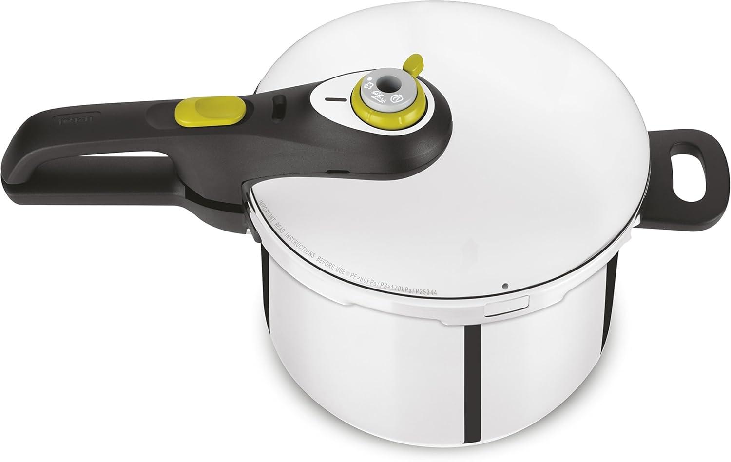 Tefal 'Secure 5 neo' Schnellkochtopf Induktion mit Garkorb, Edelstahl, 6L, absperrbar Bild 1