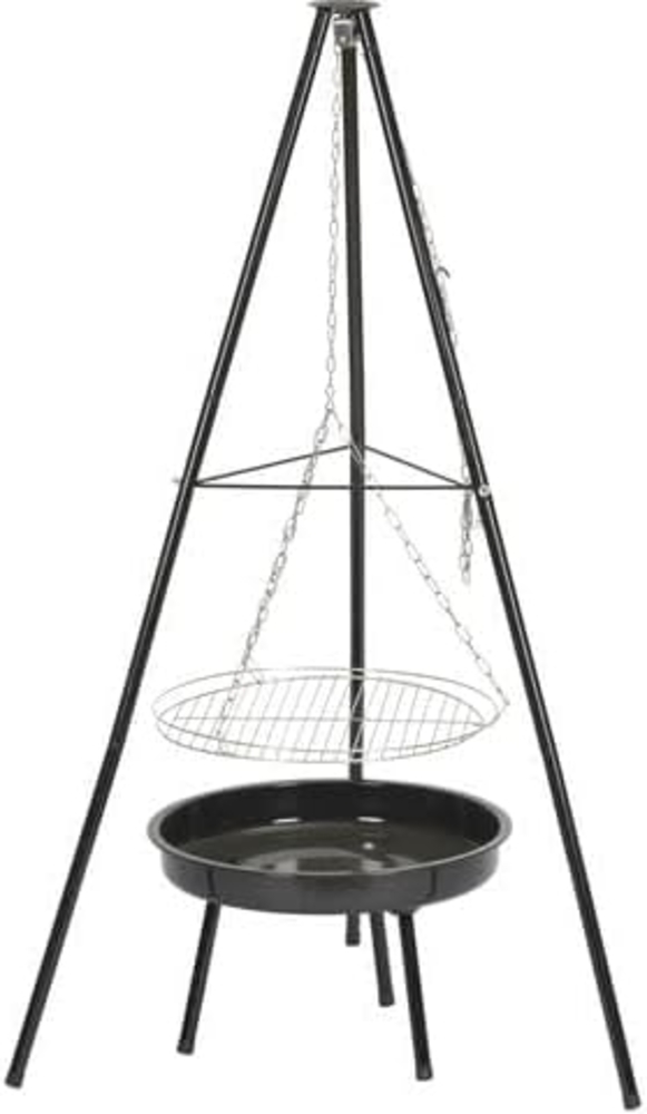 TrendLine Dreibein-Schwenk-Grill mit Feuerschale, Stahl, Ø 46,5 cm Bild 1