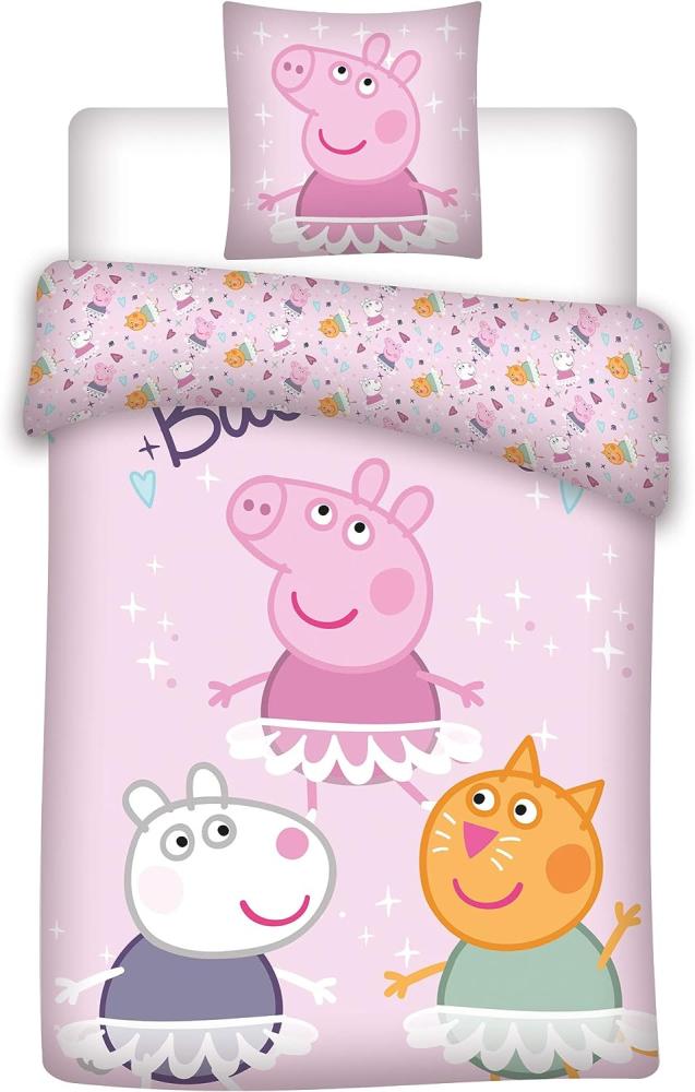 bettbezug Peppa Pig 200 cm Mikrofaser rosa Bild 1