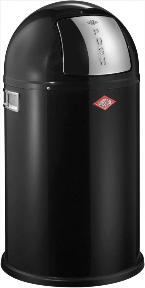 Wesco 'Pushboy Junior' Abfalleimer, Schwarz, 22 L Bild 1