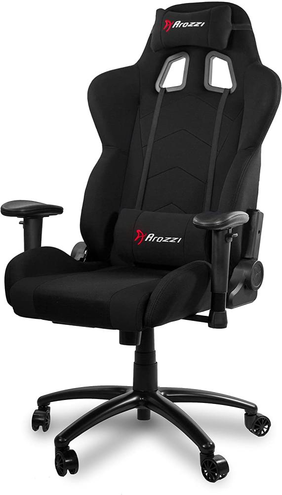 Arozzi Inizio Gaming Stuhl, Stoff, Schwarz, 53 x 47 x 133 cm Bild 1