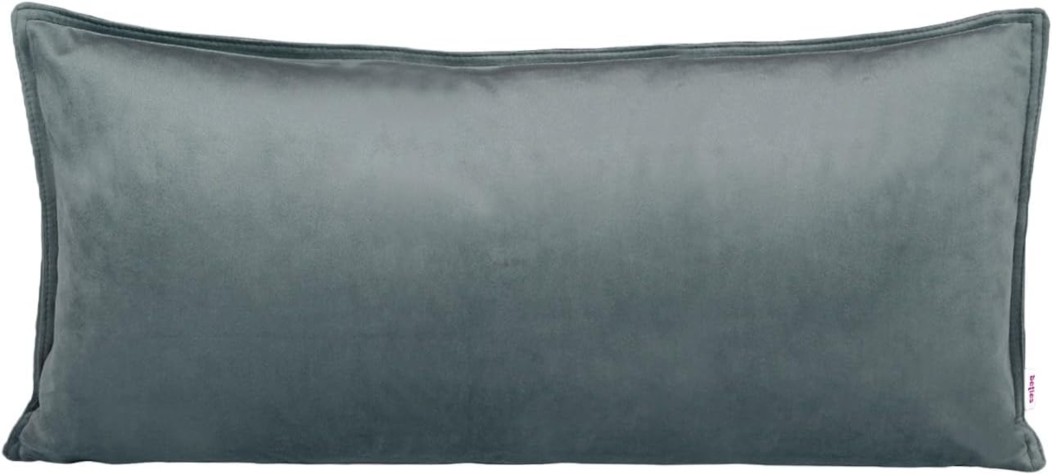 beties Kissenbezug Samt&Sonders, (1 Stück), längliche Samt Kissenhülle ca. 30x70 cm stein-grau Bild 1