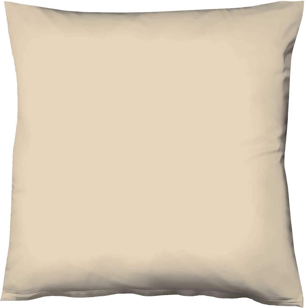 Fleuresse Interlock-Jersey-Kissenbezug uni colours, Farbe beige 2043 40/40 Bild 1